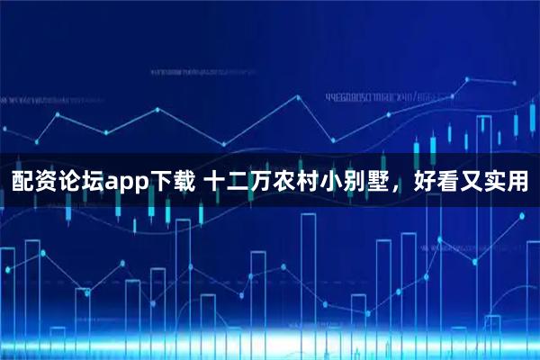 配资论坛app下载 十二万农村小别墅，好看又实用