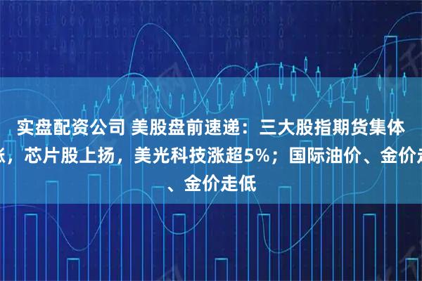 实盘配资公司 美股盘前速递：三大股指期货集体上涨，芯片股上扬，美光科技涨超5%；国际油价、金价走低